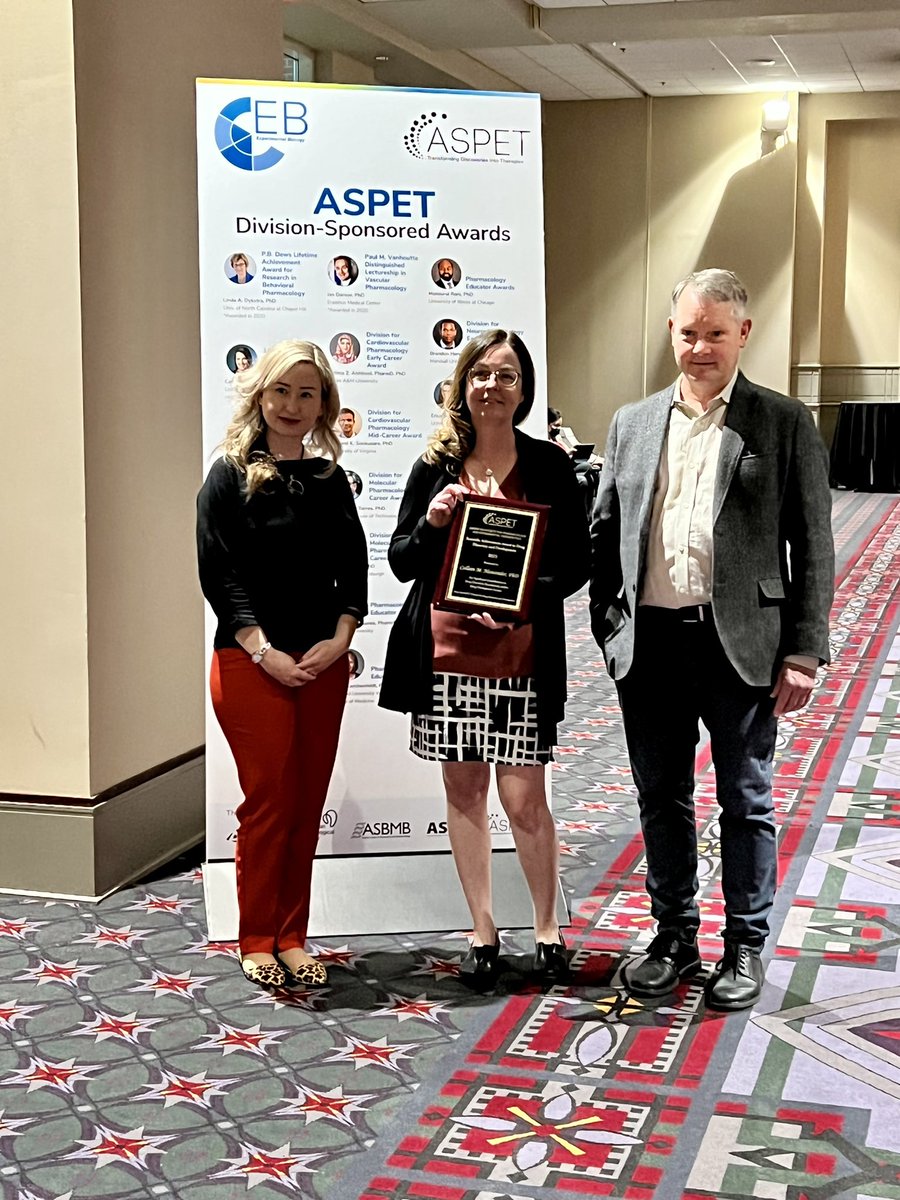 DrAUrbaniak's tweet photo. Dr. Colleen Niswender from @VanderbiltU the winner of #ASPETDDD @ASPET Scientific Achievement Award gave a talk today on the development of new therapeutics for Parkinsonβs Disease. Congratulations Dr. Niswender ππ» https://t.co/0o7RpWVavi
