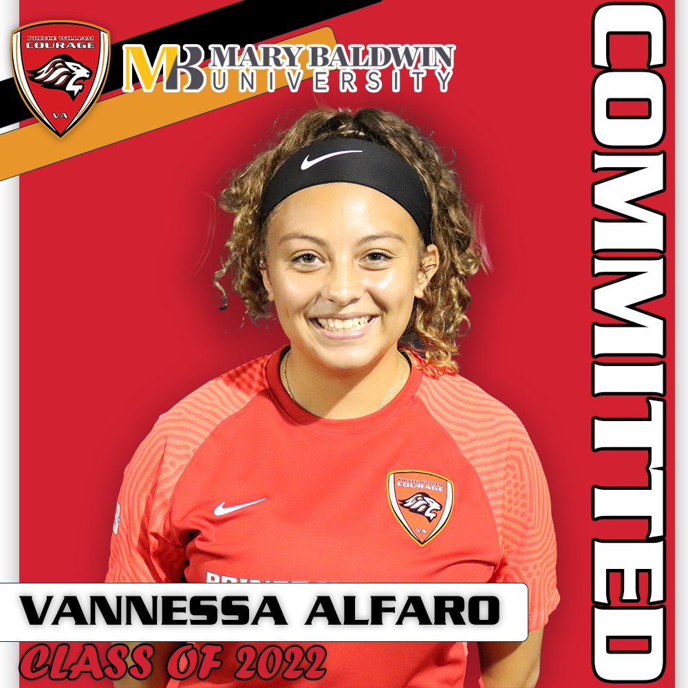 CouragePW's tweet photo. 💥College Commitment💥 Congratulations to Vanessa Alfaro of the Courage 2003/04 Girls ECNL-RL for committing to play Mary Baldwin University next year #FutureCourageAlum #Classof2022 #CouragePride https://t.co/CmSiulRMU5