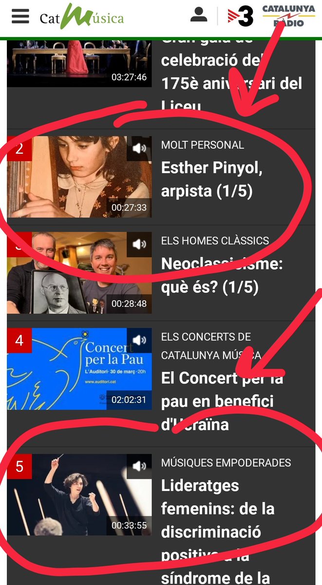 MoltPersonal_CM's tweet photo. L'arpista @Esther_pinyol és al TOP-2 de @catalunyamusica. Recupereu el programa! https://t.co/djks0tLlxt