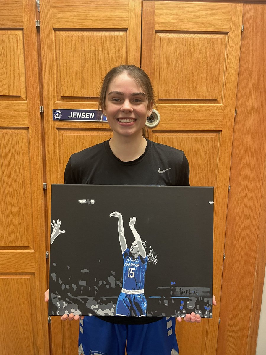 Lauren Jensen (@laurenjensen05) on Twitter photo Thank you <a href="/oyster_art/">Jerome Ehrlich</a> for this painting of me in the NCAA tournament!! Check out his account for some awesome artwork! Thank you <a href="/oyster_art/">Jerome Ehrlich</a> for this painting of me in the NCAA tournament!! Check out his account for some awesome artwork!