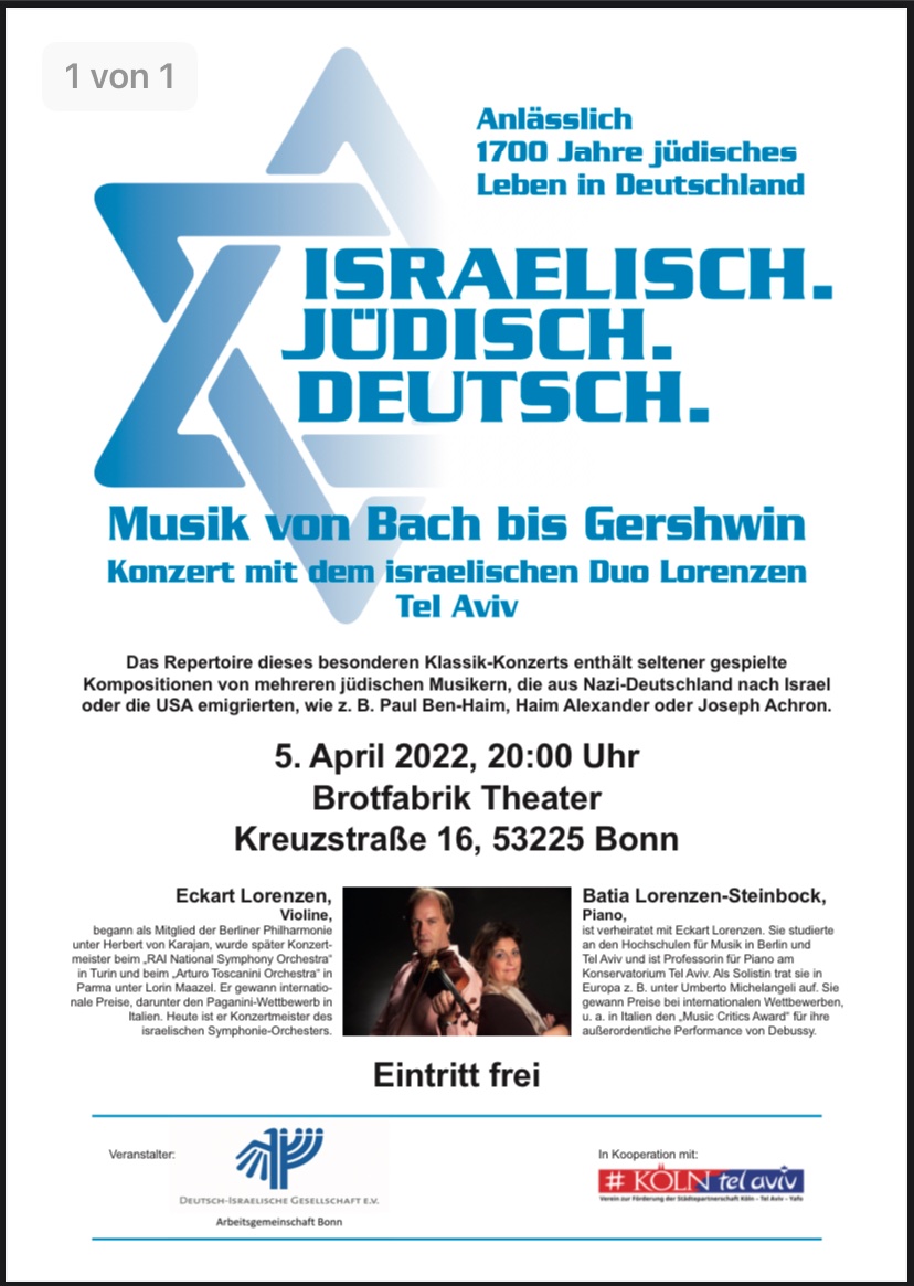 digagbonn's tweet photo. #veranstaltungshinweis @Uschmitt6 #bonn #israel #kommtvorbei https://t.co/vG4MhV24xE