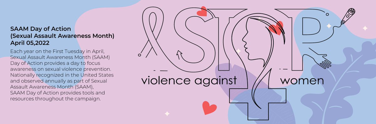 JCREATION__'s tweet photo. SAAM Day of Action, Each year on the First Tuesday in April, Sexual Assault Awareness Month (SAAM) Day of Action provides a day to focus awareness on sexual violence prevention.SAAM Day of Action provides tools and resources throughout the campaign.

#jcreation  #education https://t.co/d8GoqPuqaH