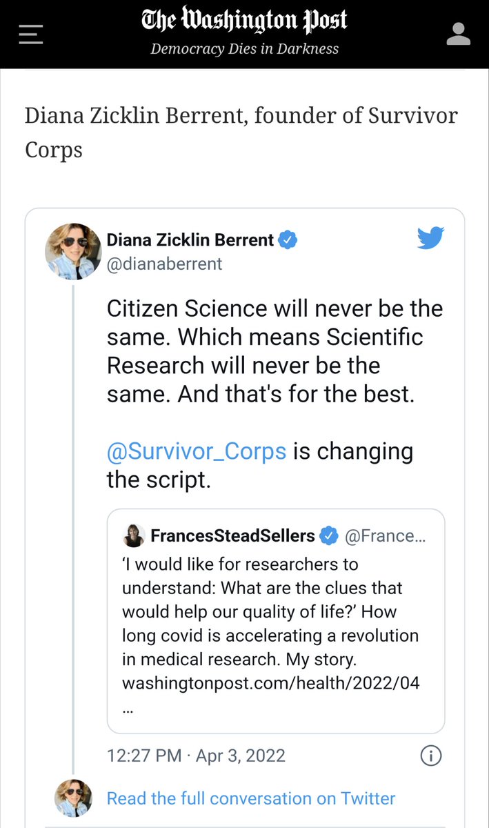 dianaberrent's tweet photo. Guys! @washingtonpost included my tweet in their newsletter today - so cool! #NotJaded https://t.co/XlZPLNWnIy