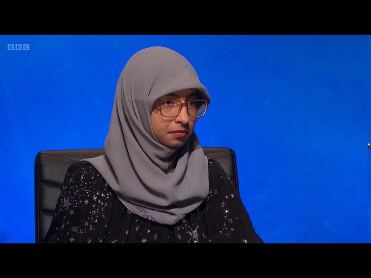 KDCunliffe's tweet photo. Sheriff is adorable.

She’s such good fun.

This is what we want to see - contestants actually ENJOYING themselves on #UniversityChallenge 😀

What a star. https://t.co/4faz5gApU7