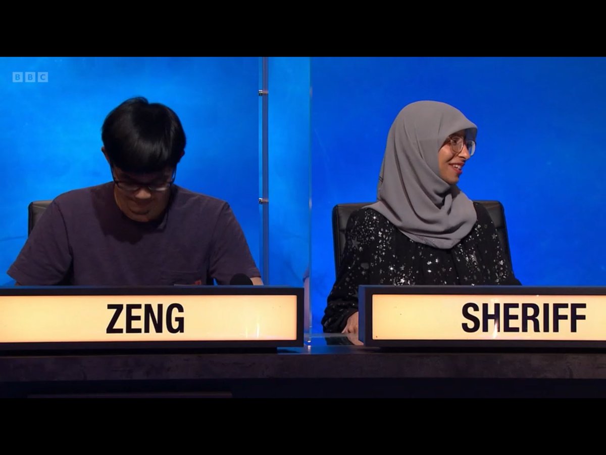 KDCunliffe's tweet photo. Sheriff is adorable.

She’s such good fun.

This is what we want to see - contestants actually ENJOYING themselves on #UniversityChallenge 😀

What a star. https://t.co/4faz5gApU7