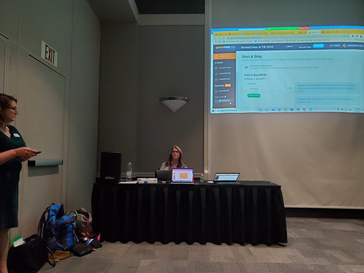 MrGhormley's tweet photo. Learning about Goosechase and getting ready to present at #TIE22! Super excited to share @Screencastify! https://t.co/WZSP8QFDtG