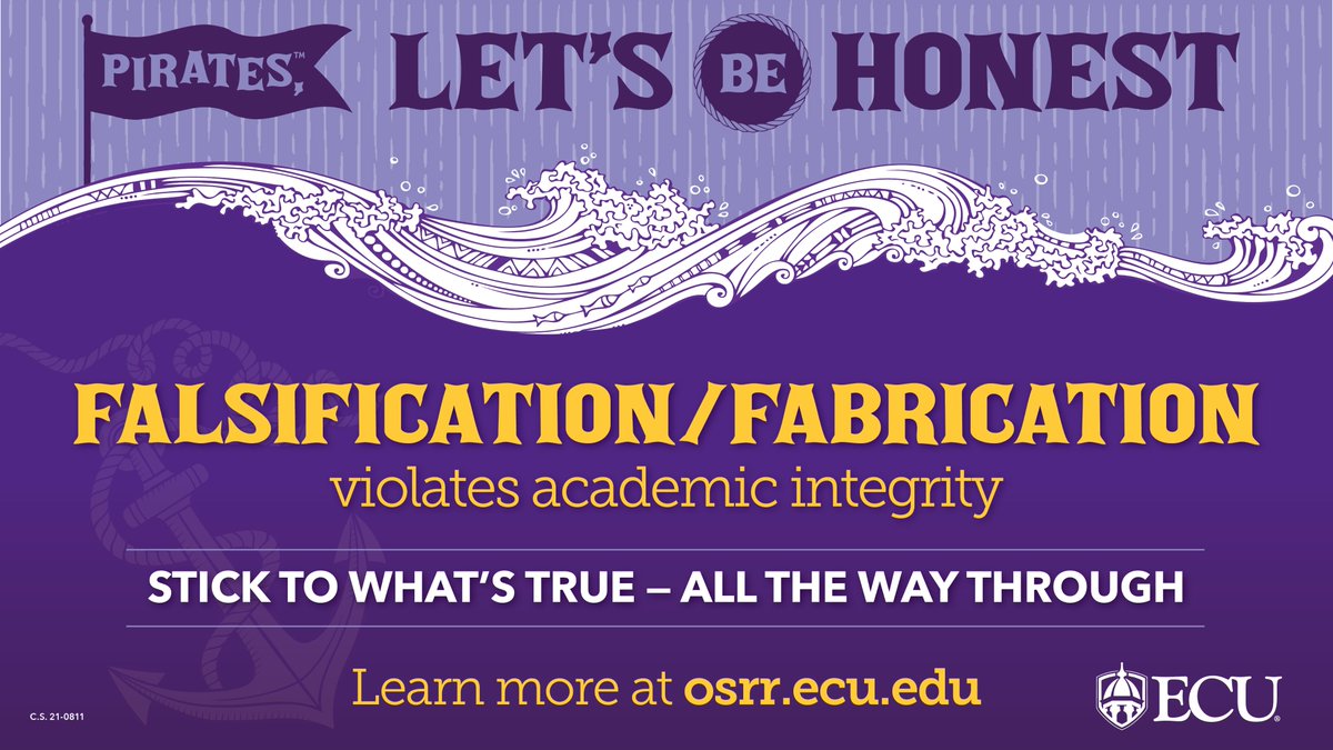 Final exams are starting soon! Remember that falsification/fabrication, which is defined as the statement of any untruth, either spoken or written, regarding any circumstances related to academic work, is prohibited!