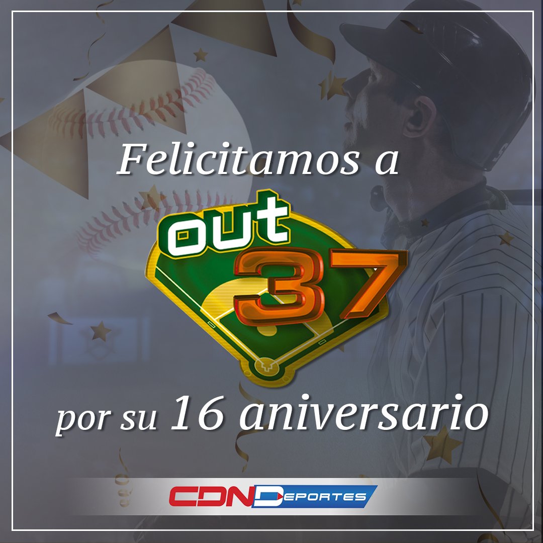 CDNDeportesRD's tweet photo. Hoy nos unimos a la celebración del programa @out37 que está cumpliendo 16 años. Les auguramos muchos éxitos.
@jmena26 @micheltueni
#CDNDeportes #Out37 https://t.co/Kr4bjFYN7b