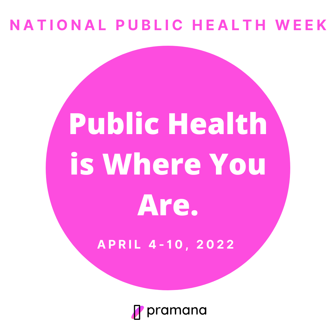 pramanainc's tweet image. Pramana is joining @PublicHealth in their celebration of National Public Health Week: Public Health is Where You Are. 

Now more than ever, it's imperative we raise awareness about #publichealth and #prevention. 

#ThankYouPublicHealth @CDCgov 

ow.ly/RHEz50IA9cR