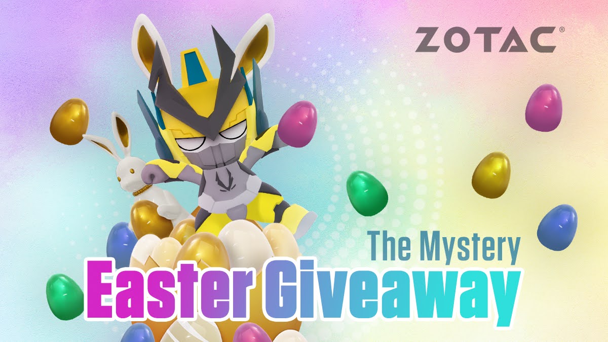 The #ZOTAC Easter Bunny 🐇 has left something amazing inside the Mystery Easter Egg Giveaway. What do you think it could be? Enter for a chance to win it - bit.ly/3LgqIPM #ZOTAC #ZOTACGAMING #EASTER #GIVEAWAY #PRIZES #TECH