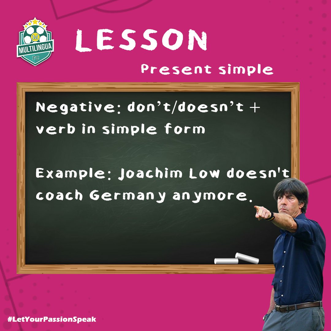 MultilinguaFC's tweet photo. #MFCLesson 🇬🇧
Present Simple. 

#EnglishThroughFootball https://t.co/3FFxrpVI2u