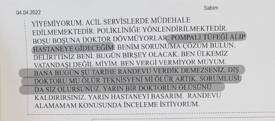 Herkesin rahatça girebildiği hastanelerde hiçbir can güvenlikleri olmadan çalışan hekimlerimize şiddeti normalleştiren ve arttıran bu 'tehdit hattı' derhal kaldırılmalıdır. HEKİMSEN, bu beyaz kod vakasında da tüm hukuki desteği ile meslektaşımızın yanındadır.

#ArtıkHekimsenVar