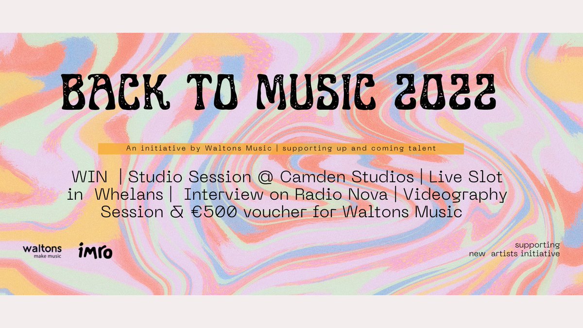 Today we launch our #BackToMusic2022 initiative to support artists which will run throughout 2022. We welcome applications from everyone, no matter their background or identity. Apply here now bit.ly/3x3i6Z7