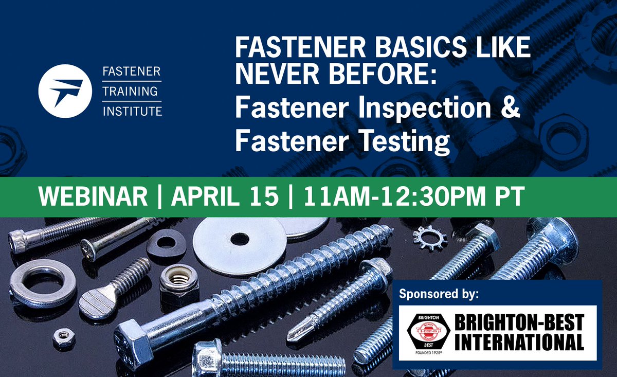 FastenerSchool's tweet photo. There are people who make, use and sell fasteners. But, the people who test and inspect fasteners have the best jobs and the most fun! Learn about what it takes to be a Quality Assurance Professionals: https://t.co/4aD1eyq7B2 https://t.co/qprVMNCXgP
