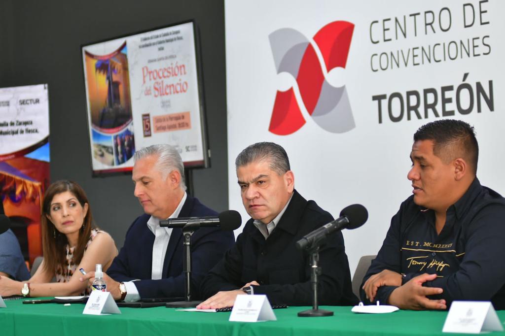 Todo listo para la Procesión del Silencio 2022 en el municipio de #Viesca, tras dos años de no realizarse por motivos de la contingencia sanitaria. (1/2)