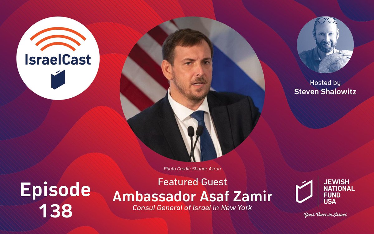 Take some time today to listen to a powerful podcast with @ambasafzamir, @stevenshalowitz & @JNFUSA. From talking about #Israel's field hospital in #Ukraine to discussing life in NYC, we cover just about everything on #Israelcast!
👇👇👇
jnf.org/menu-3/news-me…