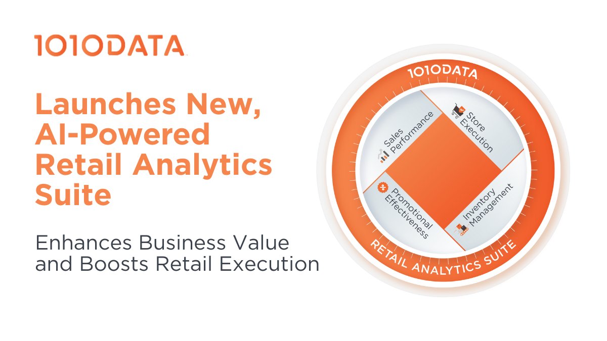 1010data launches new Retail Analytics Suite, a retail solution empowering customers to respond rapidly to changing market conditions.

Learn more at 10da.co/3uXTuOZ
#retail #analytics #performance #sales