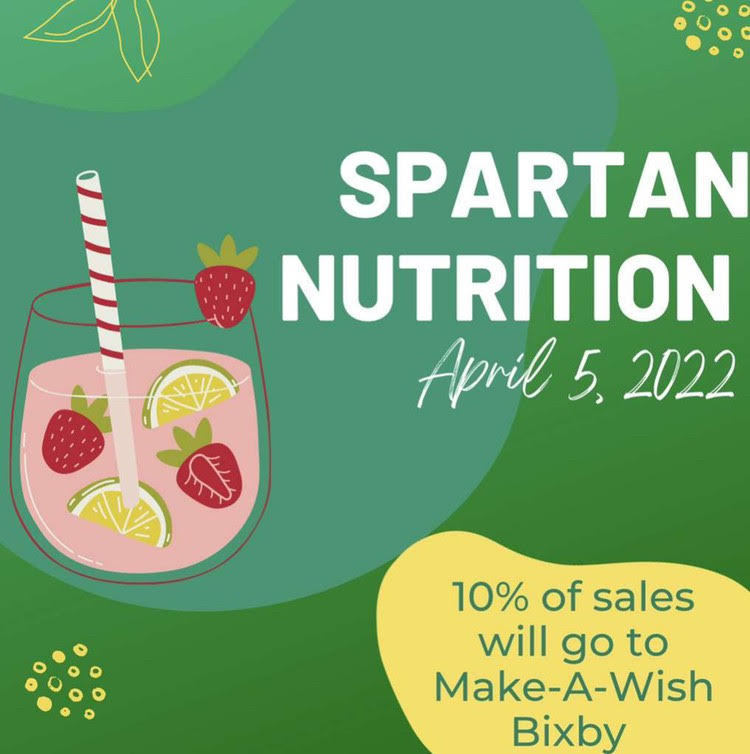 Everyone go to Spartan Nutrition Tuesday, April 5 and support the BHS Make A Wish campaign.