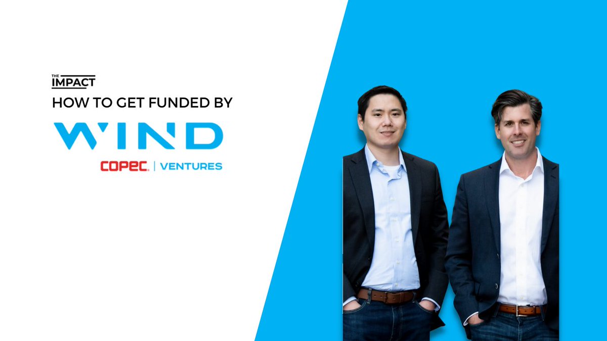 The Impact (@readtheimpact) on Twitter photo Building a climate company that serves Latin America or the US?
<a href="/WindVenturesvc/">WIND Ventures</a> is the strategic venture capital arm of COPEC, the leading downstream energy player in Latin America (gas stations/convenience stores).
Let's learn how to make them your next investor. Building a climate company that serves Latin America or the US?
<a href="/WindVenturesvc/">WIND Ventures</a> is the strategic venture capital arm of COPEC, the leading downstream energy player in Latin America (gas stations/convenience stores).
Let's learn how to make them your next investor.