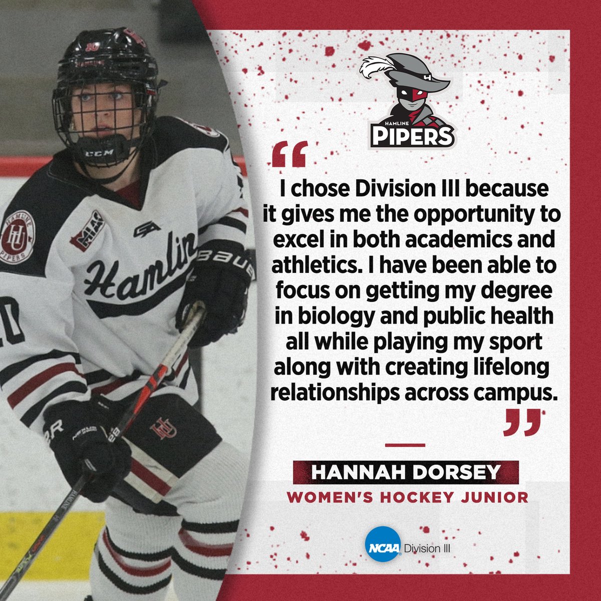 Hamline Athletics tweet media