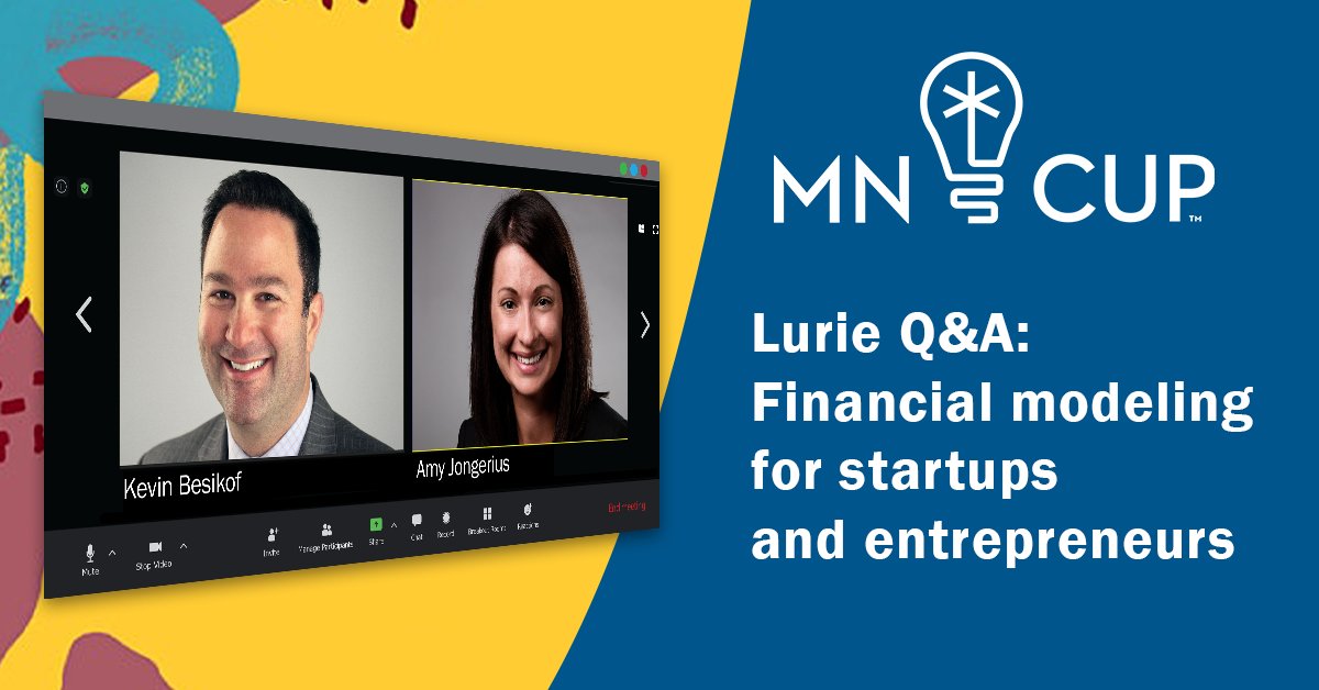 We believe supporting Minnesota's thriving startup community is critical to our region's present and future. Marking this commitment, Lurie's Kevin Besikof, Nate Shubert and Amy Jongerius took part in a MN Cup panel to offer guidance on financial projec... bit.ly/3r2u4OS