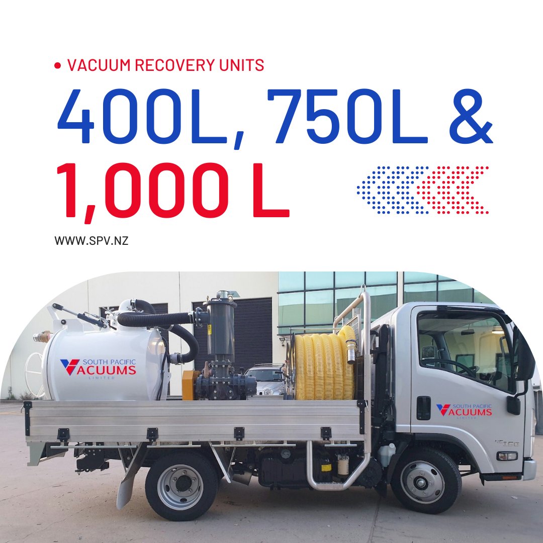SouthPacificVac's tweet photo. Vacuum Recovery Units

Contractor Vacuums – Vacuum Tank Packages

Are you looking for tough, durable equipment to start or diversify your business?

Tanks are available in 400L, 750L and 1000L capacities. 

https://t.co/icf0G5Iffn https://t.co/Od1vsGBPrl