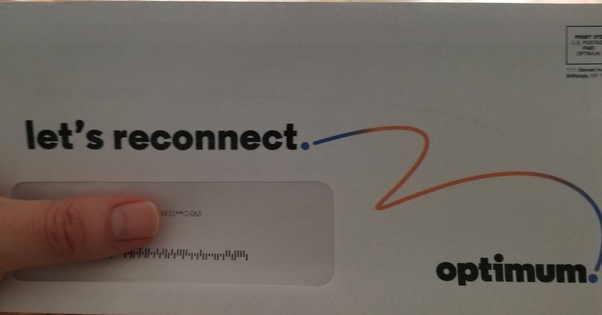 Literally got this the same day I called to disconnect my @optimum cable service. LOL.
#optimum #cable https://t.co/GQovV6AiMm