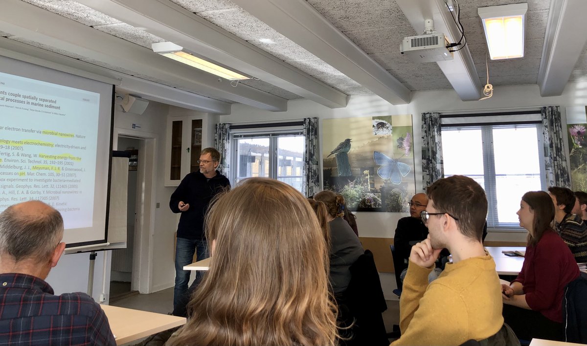 Vincent Valentin Scholz (@vincent_scholz) on Twitter photo Last week we spent 3 exciting days together at the
<a href="/CEMAarhus/">Center for Electromicrobiology</a> retreat shaping future cable bacteria projects with a cozy atmosphere, vegetarian food and surrounded by nature. Last week we spent 3 exciting days together at the
<a href="/CEMAarhus/">Center for Electromicrobiology</a> retreat shaping future cable bacteria projects with a cozy atmosphere, vegetarian food and surrounded by nature.