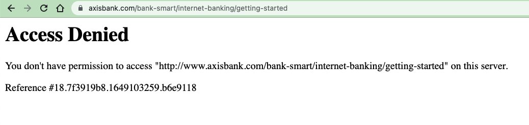 HaridDJR's tweet photo. @AxisBank Internet Banking and NRI sites are not accessible in USA California for many months. Tried contacting your support several times but no luck. https://t.co/v7T5ppMxgF