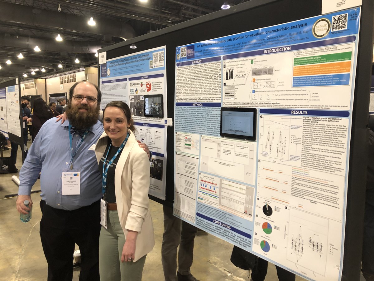 MolecularNeuro's tweet photo. Great response to our first set of posters at #EB2022 by @DrSavannahLusk and Chris Ward. Thanks to all who stopped by. Can't wait for Yuan Chang's poster on Tuesday! https://t.co/O7VqCdmQln