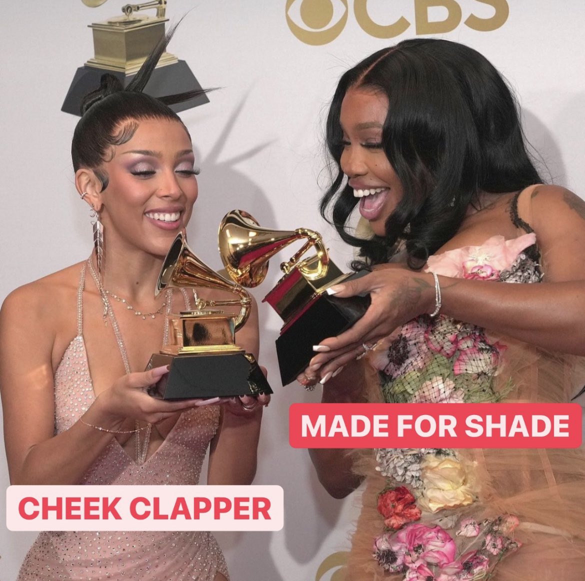 OneSizeBeauty's tweet photo. And the award for Best Duo goes toβ¦ #CHEEKCLAPPER + #MADEFORSHADE π #GRAMMYs
πΈ: Getty via @enews https://t.co/IlDsKOWLFb