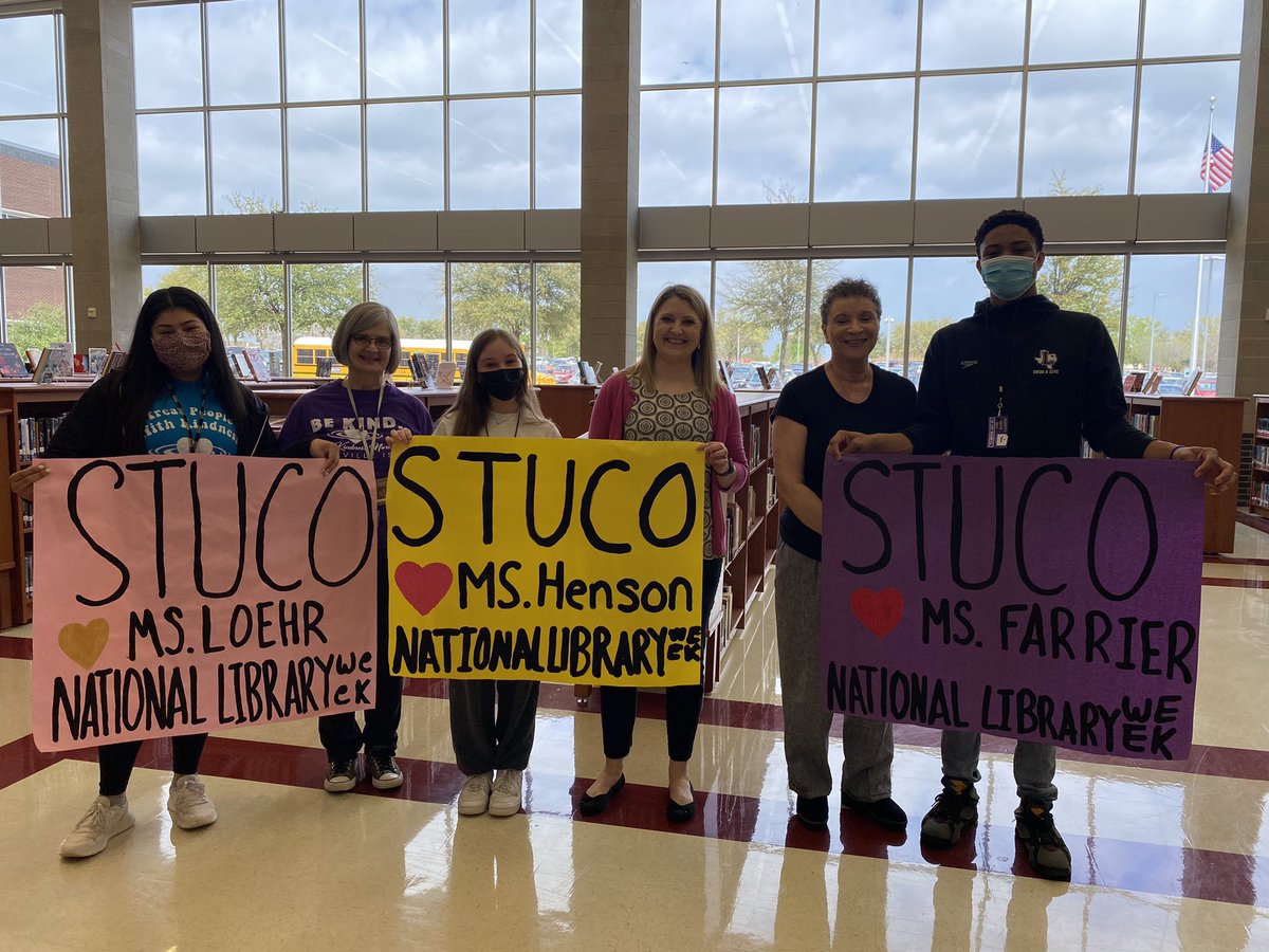 lewisvillestuco's tweet photo. Happy National Library Week and Happy National School Librarians Day to our wonderful librarians! https://t.co/ZI0Xu79H1k