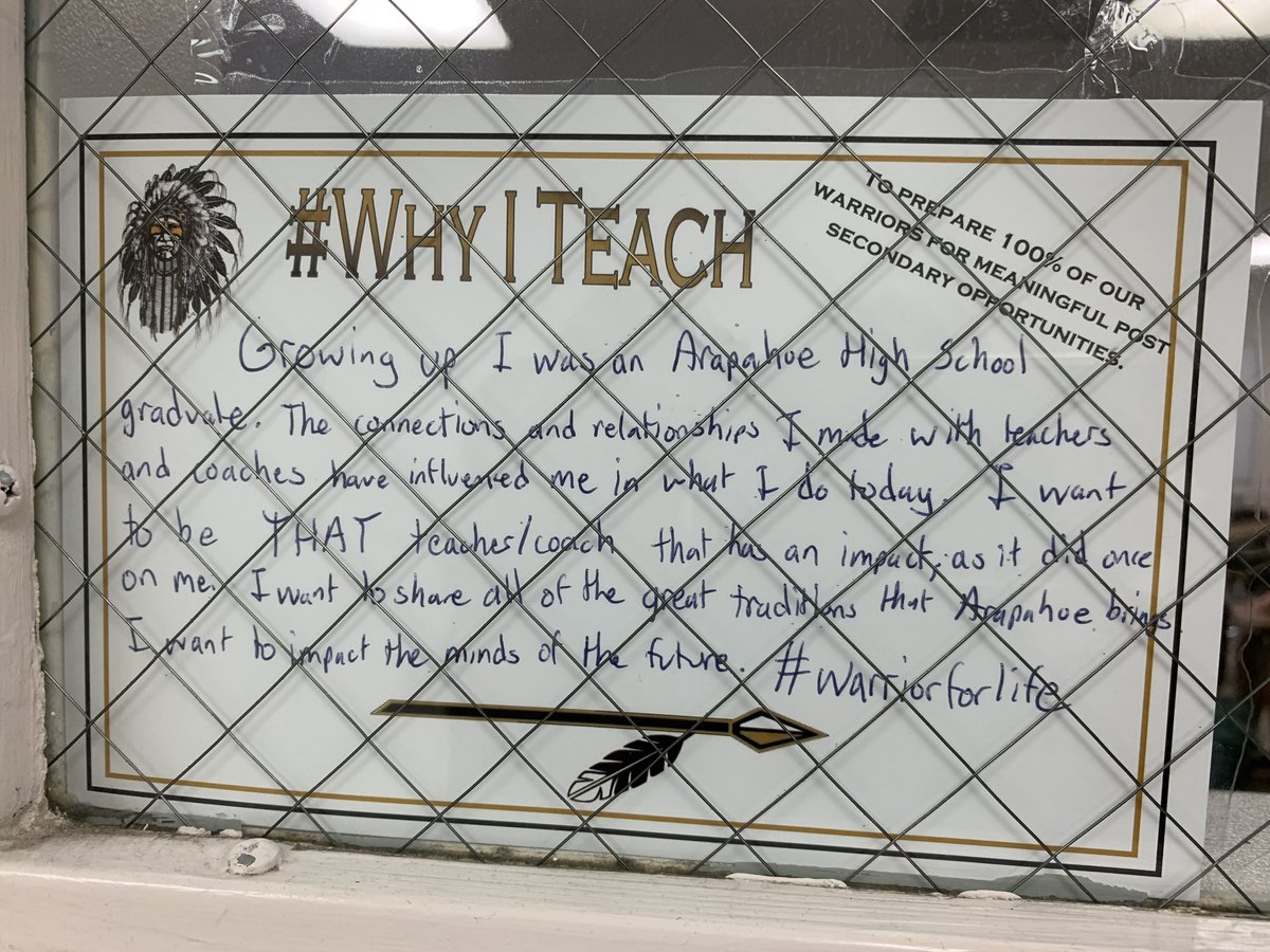 Littleton Public Schools (@lpsk12) on Twitter photo .<a href="/ahswarriors/">Arapahoe High School</a> teachers share their reason for entering and staying in the teaching profession on signs outside their classroom doors. Thank you, LPS teachers, for all you do for our students! .<a href="/ahswarriors/">Arapahoe High School</a> teachers share their reason for entering and staying in the teaching profession on signs outside their classroom doors. Thank you, LPS teachers, for all you do for our students!