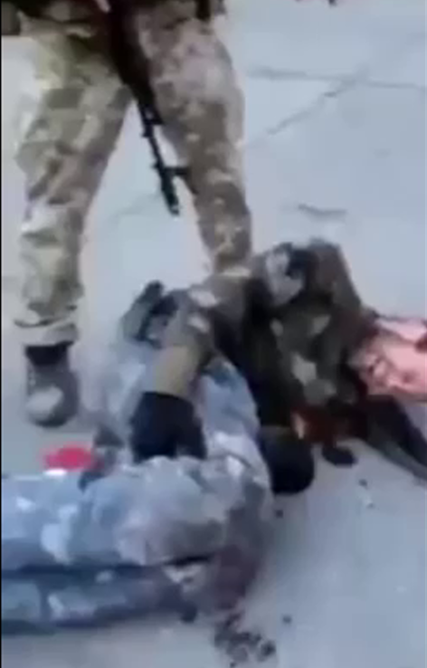 _x45d's tweet image. I think the whole #BuchaMassacre lie and psyop is to divert attention away from the videos of Ukraine committing war crimes last week when they were executing POWs.