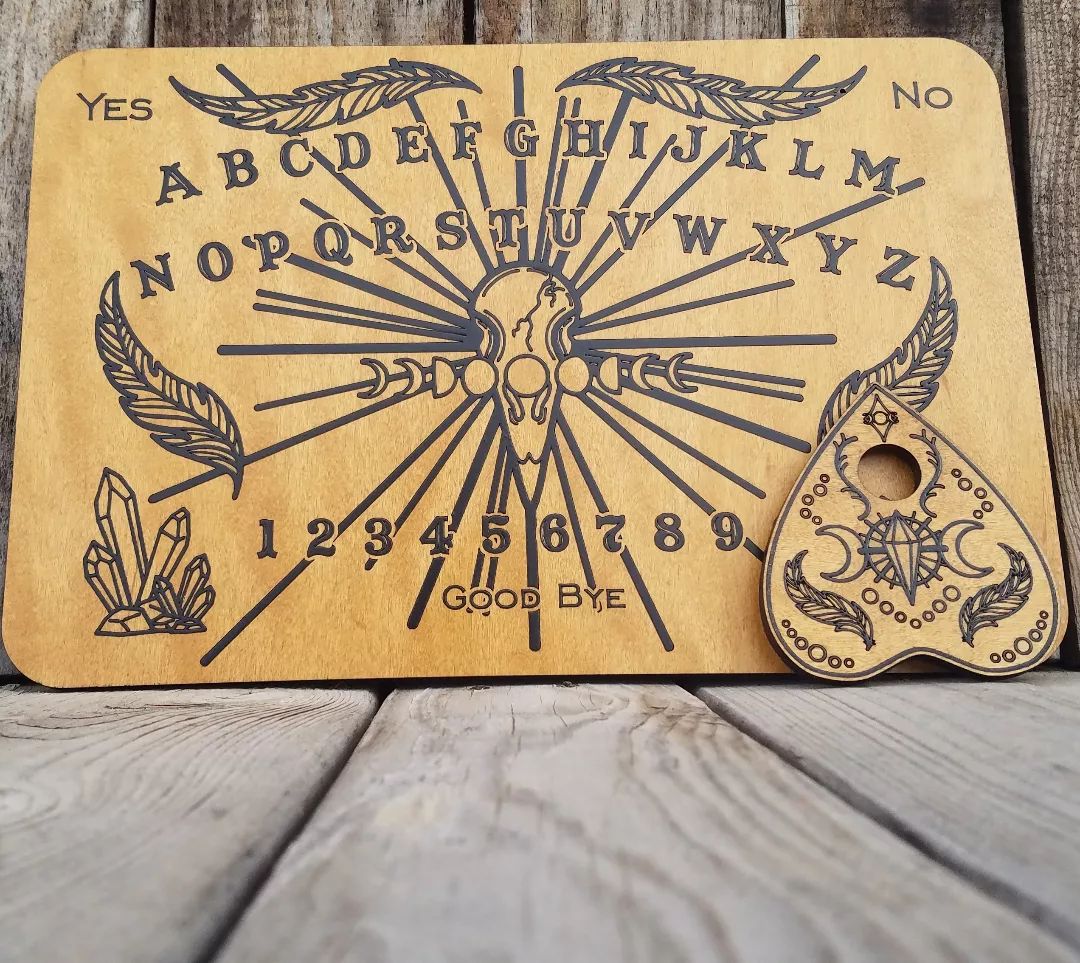 DownToEarthCoKs's tweet photo. Ouija boards by local artist Redinthegrass! https://t.co/HBjYXkgk1S