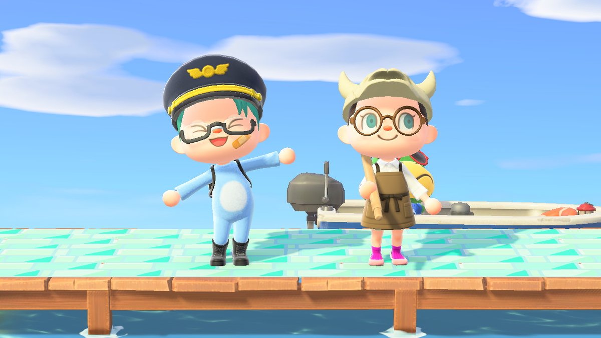 NeinhetNat's tweet photo. #AnimalCrossing #ACNH #NintendoSwitch Lil pic with my irl school friend :) https://t.co/djEgRZo5tV
