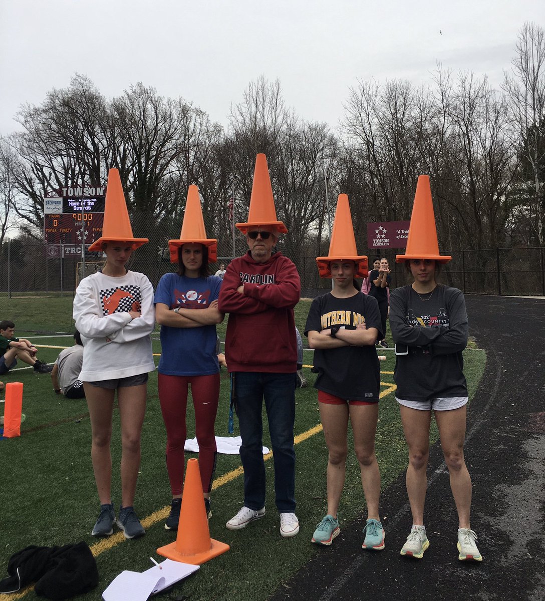 TowsonXCTF's tweet photo. Blender = Coneheads #speedendurance #massquantities @TowsonHSsports @TowsonBoosters https://t.co/y6Vmvh5Qww