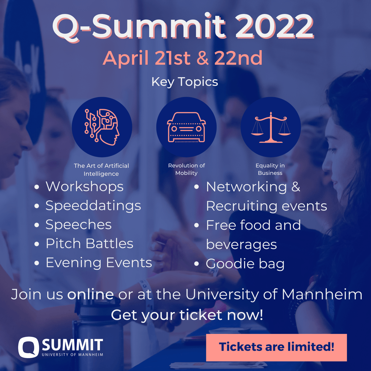 PlugandPlayTC's tweet photo. Happening April 21-22, join us at @Q_Summit_Ma, one of Germany's most prominent conferences for entrepreneurship and innovation that's organized by students!
Register now and get the latest industry insights 👉 https://t.co/Yoi0c6RRA1
#PNPTC #QSummit https://t.co/ShDzC7FDfU