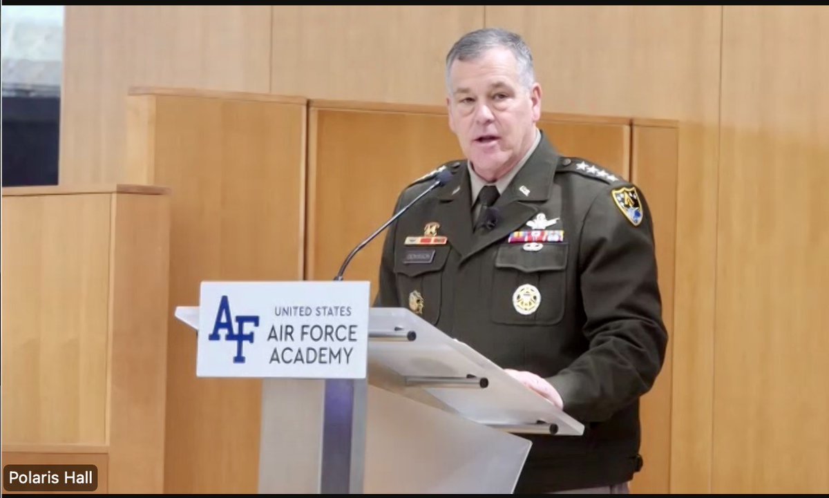 christinayiotis's tweet photo. . @AF_Academy #Law #Technology &amp; #Warfare Research Cell 2nd Annual @US_SpaceCom Legal Conference #ResponsibleBehavior in #OuterSpace Welcome Remarks by @US_SpaceCom Commander General James Dickinson #China #Japan @SpaceX #Safety #Security #Stability #TenetsOfResponsibleBehavior https://t.co/0aRkF26AOZ
