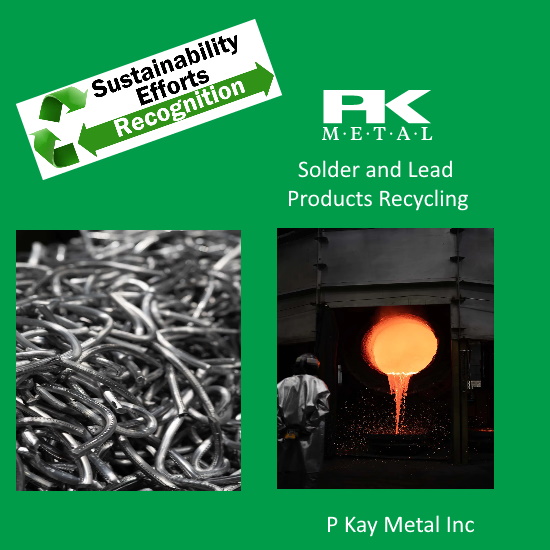 recyclersworld's tweet photo. Solder Recycling
We recognize companies like P Kay Metal for their ongoing sustainability efforts in the recycling of tin/lead alloys
https://t.co/ofvlQ8cUDs
#recycle #tin #lead #solder #scraprecycling #scrap https://t.co/u2Lfa7HmH9