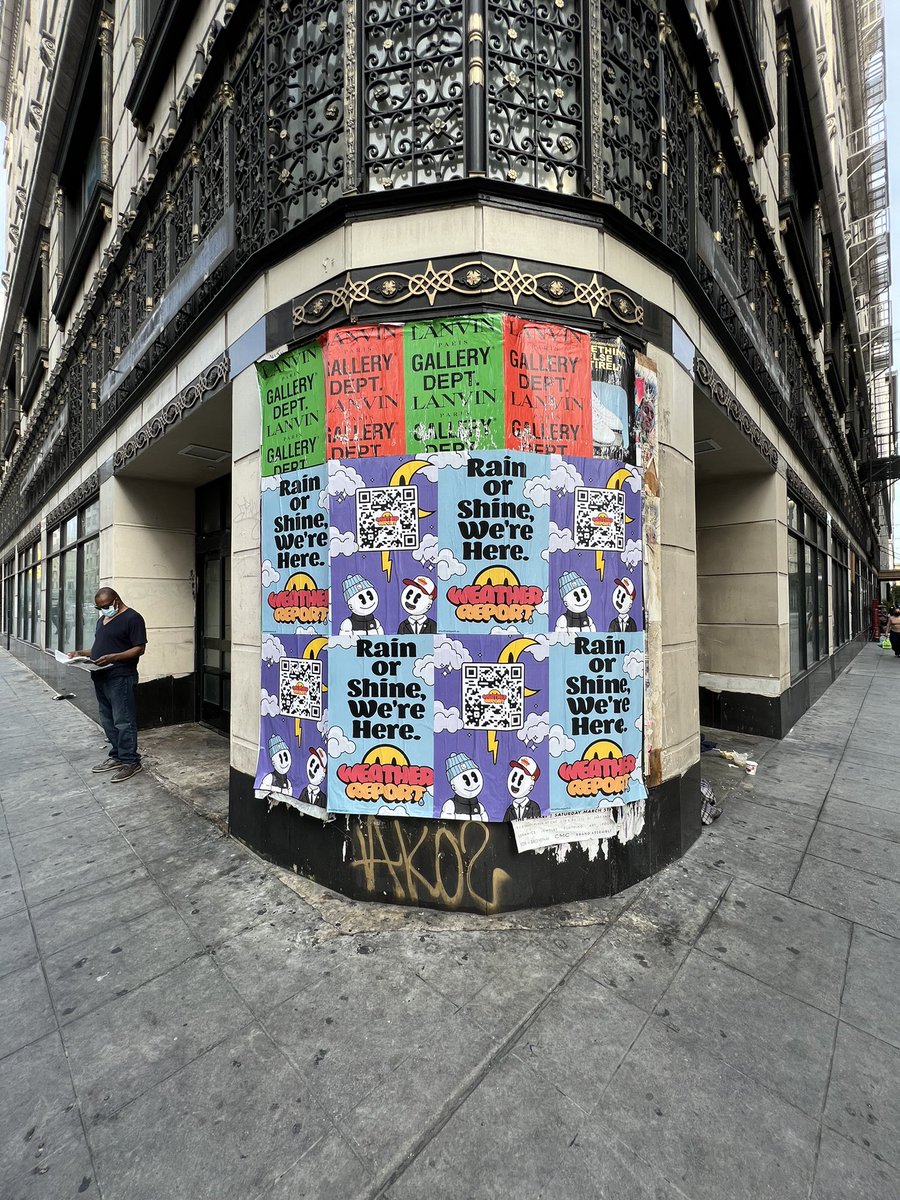 Loved seeing @WeatheReportNFT IRL Marketing Impact Program yesterday. Consistently executing every stop on their season 1 forecast while tons of other projects promise so much and deliver so little. It takes determination to follow through with specialized initiatives. #NFT #ETH