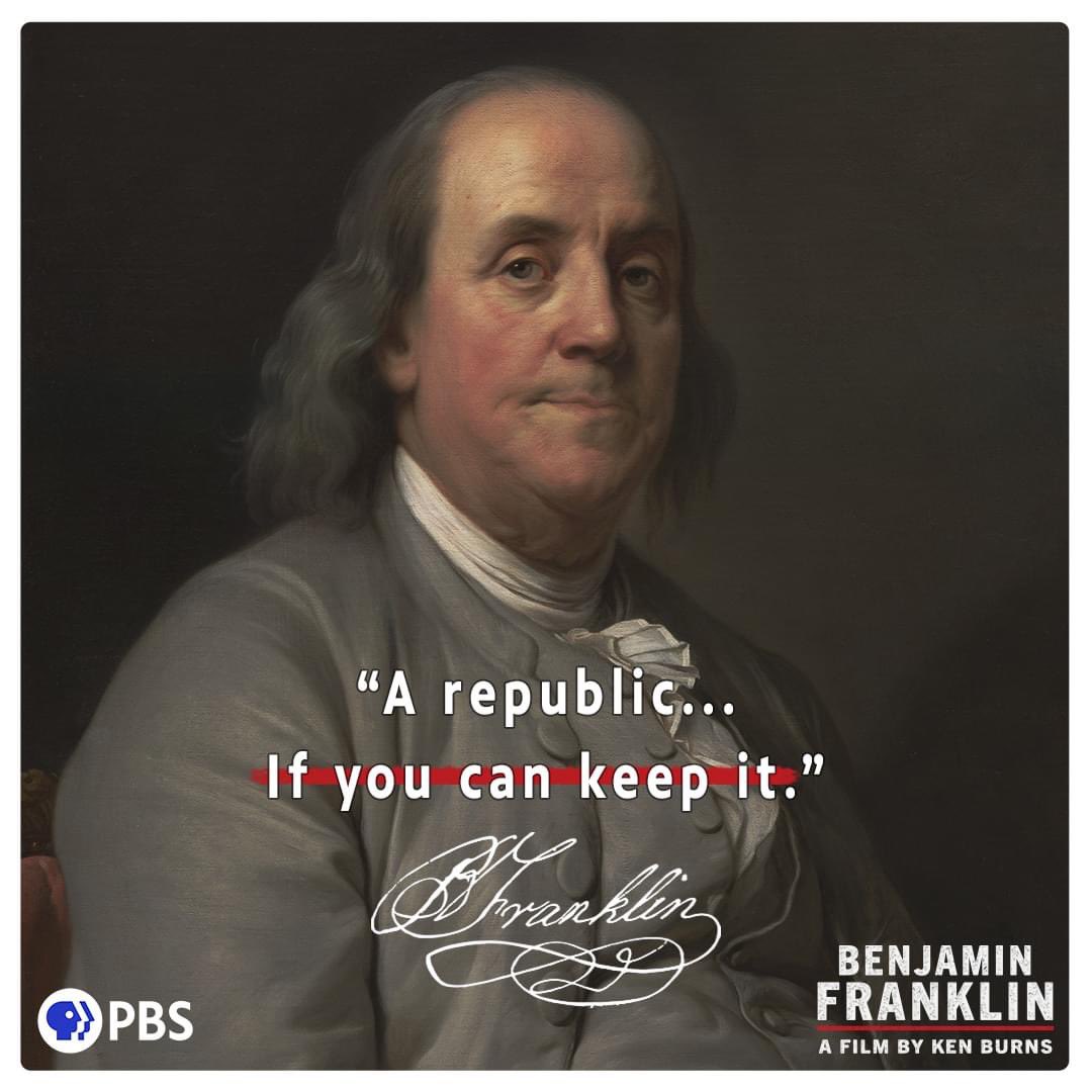 Watch BENJAMIN FRANKLIN tonight at 7pm on <a href="/WYESTV/">WYES-TV</a>
