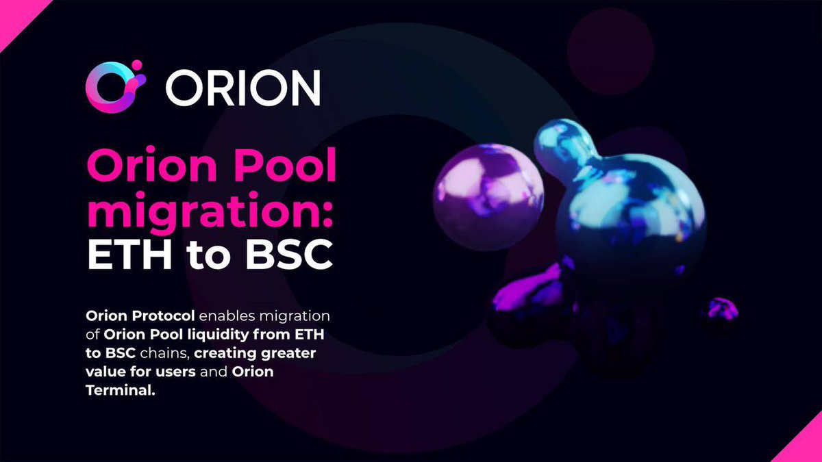 ERC20_News's tweet photo. 🔗 #OrionPool migration: ETH to BSC. @Orion _Protocol now enables users to migrate #OrionPool liquidity from #ETH to #BSC.
🌌 Benefits:
💸 Value
🔐 Security
💰 More rewards
🏃♂️ Efficiency
🤑 Arbitrage
🔽DETAILS:
https://t.co/w0fepasY5u
#ERC20NEWS https://t.co/objxDWR53S
