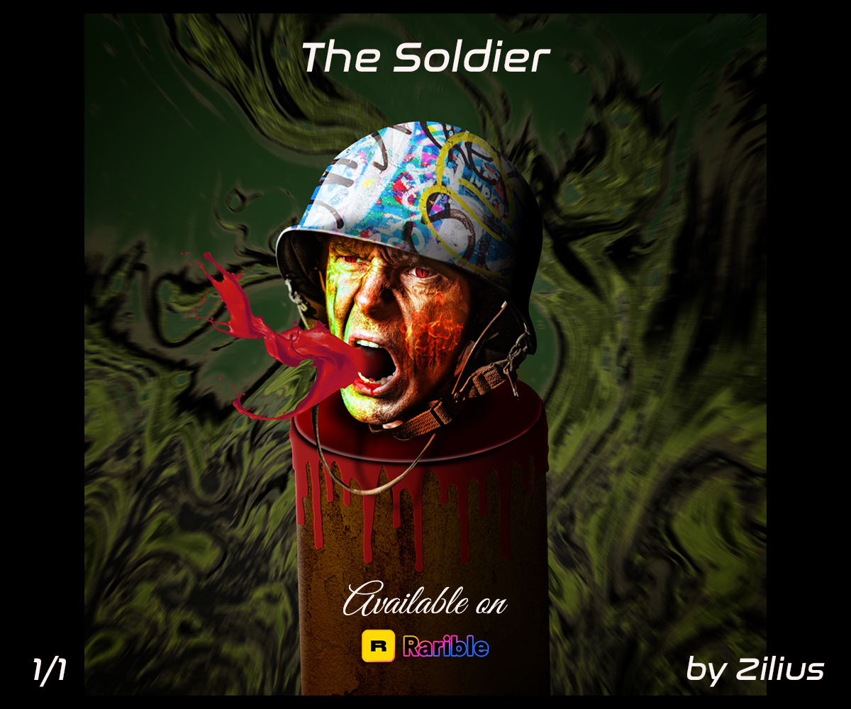 🎉The Soldier is waiting for your bids on <a href="/rarible/">Rarible</a>  ...

1/1

 Price: 0.05 Eth

rarible.com/token/0xc91544…

#NFT #NFTs #Collageart #photomanipulation #UkraineRussiaWar #Ukraine️ #NoWar #NoWarInUkraine #Soldiers