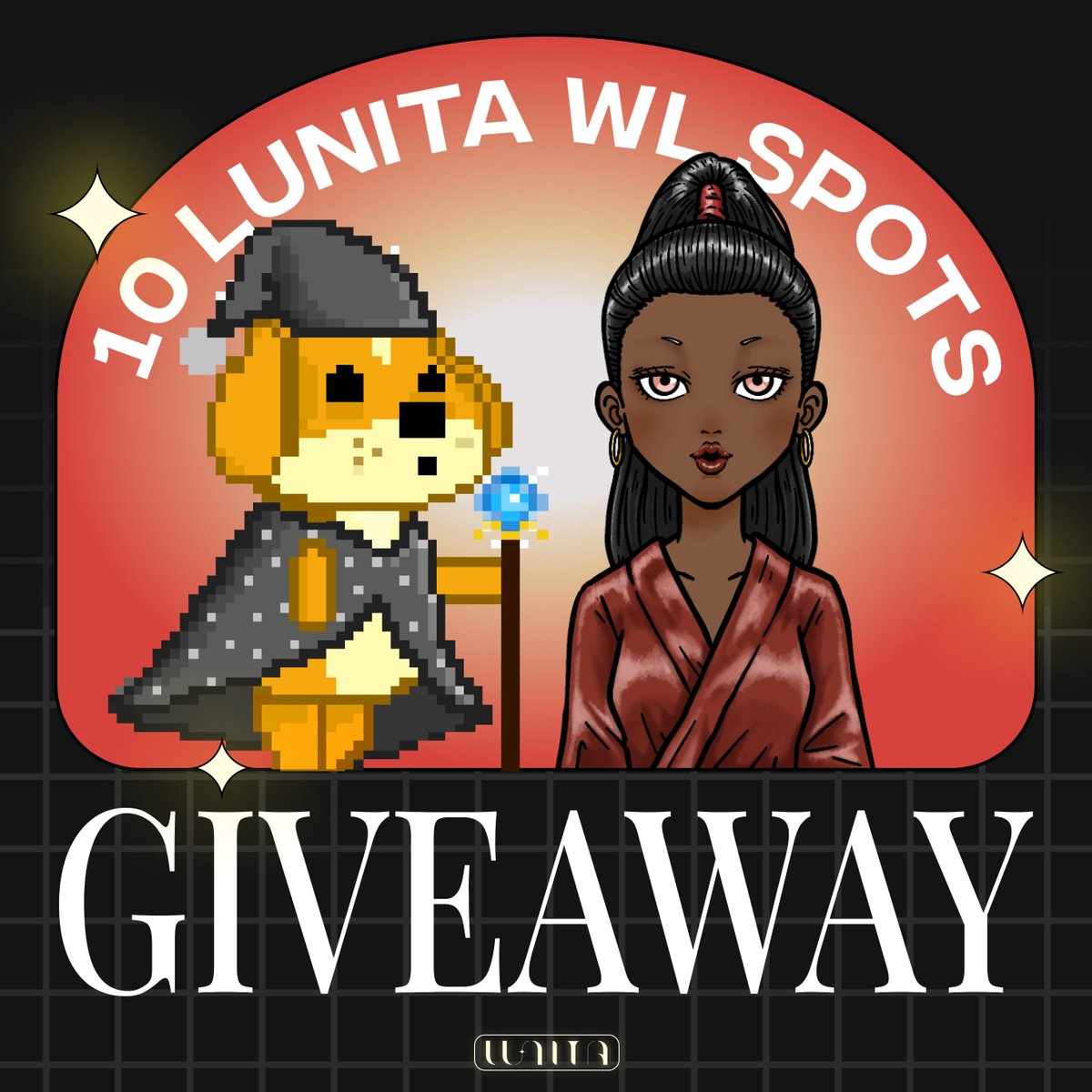 🚨 10 WL Spots for <a href="/lunita_nft/">RE:LUNITA (🙌,✨)</a> 🚨

Thank you <a href="/lunita_nft/">RE:LUNITA (🙌,✨)</a>  for the giveaway!

1⃣ Follow <a href="/lunita_nft/">RE:LUNITA (🙌,✨)</a> and @TerraFloki 
2⃣ Like + RT + Tag 2 friends
3⃣ 10 WLs drawn in 48 hrs