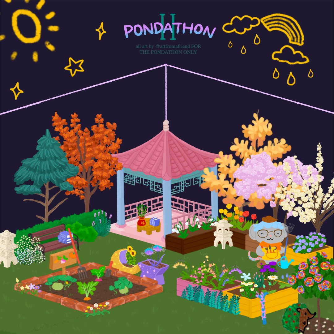icymi yesterday, come check out how i created this lovely garden for #PondathonII 🥰 (ty @artfromafriend // @thequietpond for the beautiful artwork and wonderful readathon!)