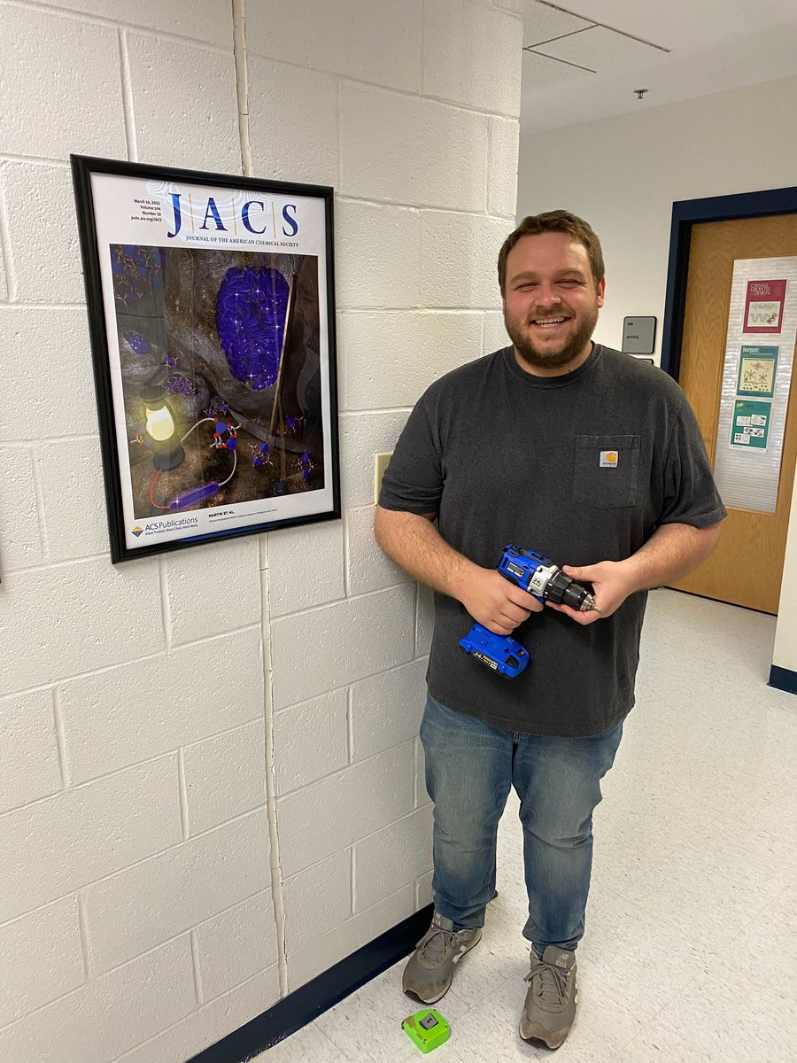 Thrilled and grateful to have designed another cover for JACS! Check out our recent paper on modulating MOFs oxidation states “on demand” <a href="/ShustovaLab/">Shustova Group</a>  go.acs.org/G1