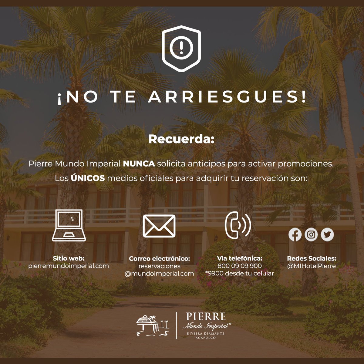 ⚠️ Información importante ⚠️
Recuerda que tenemos a tu disposición nuestros canales de contacto oficiales.