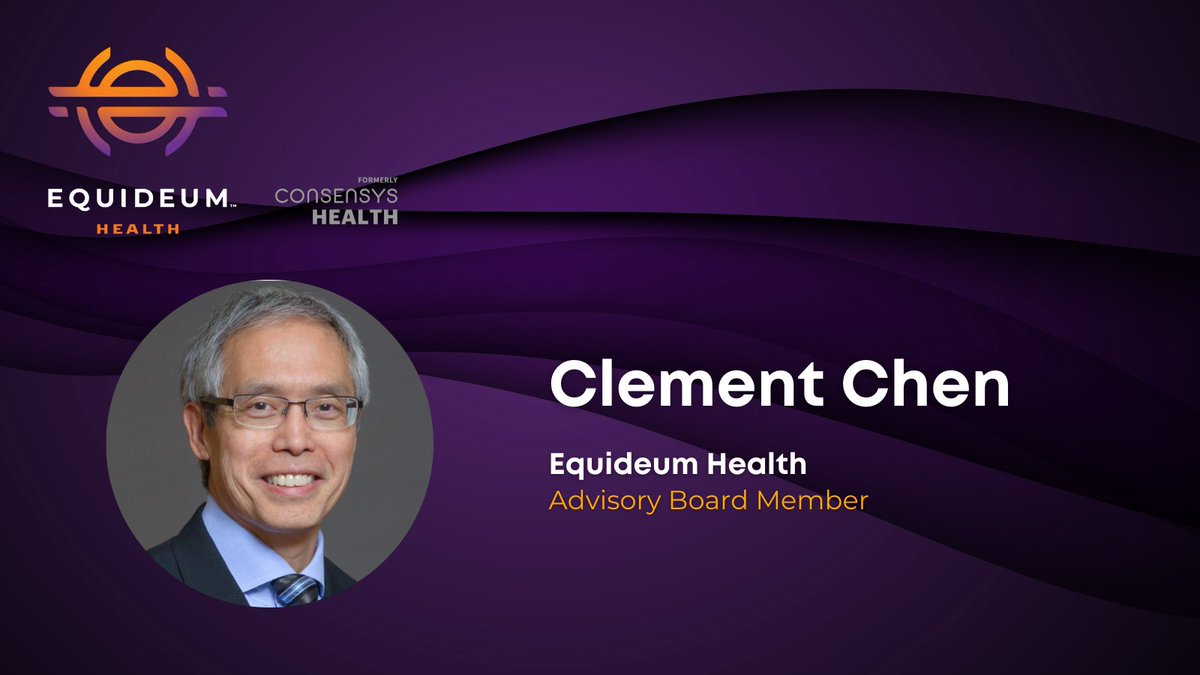 We are thrilled to announce that Clement Chen, US Navy #veteran and former <a href="/LeidosInc/">Leidos</a> Health Group's Chief Strategy Officer, and <a href="/HHSGov/">HHS</a> Division Head, is joining the #EquideumHealth Advisory Board. #EquideumHealth #veteransupport #Blockchain #AI #healthcare