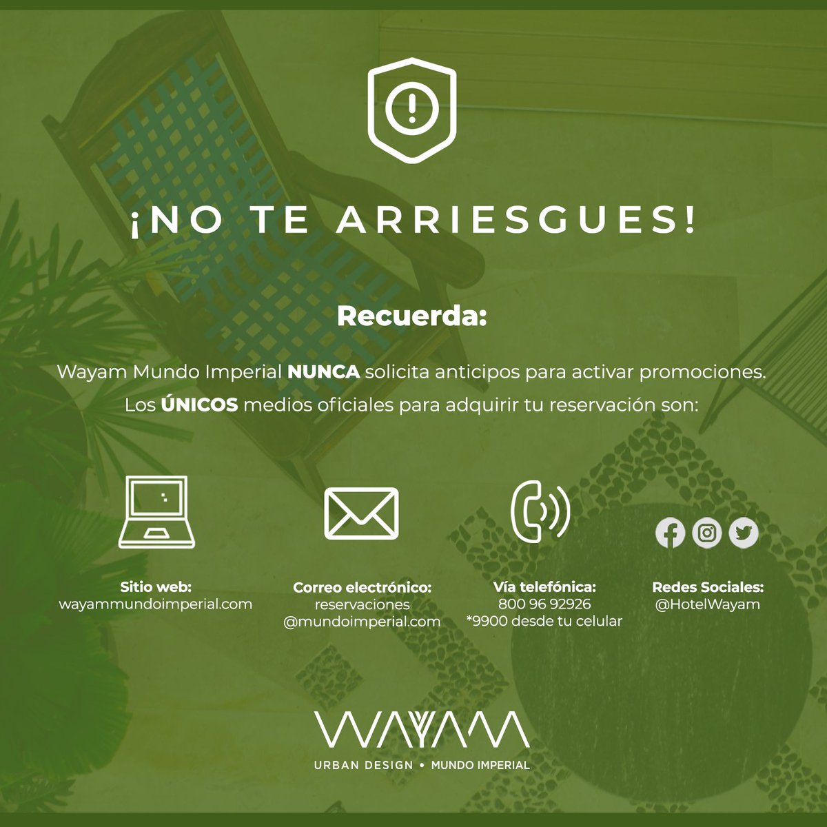 ⚠️ Información importante ⚠️
Recuerda que tenemos a tu disposición nuestros canales de contacto oficiales.